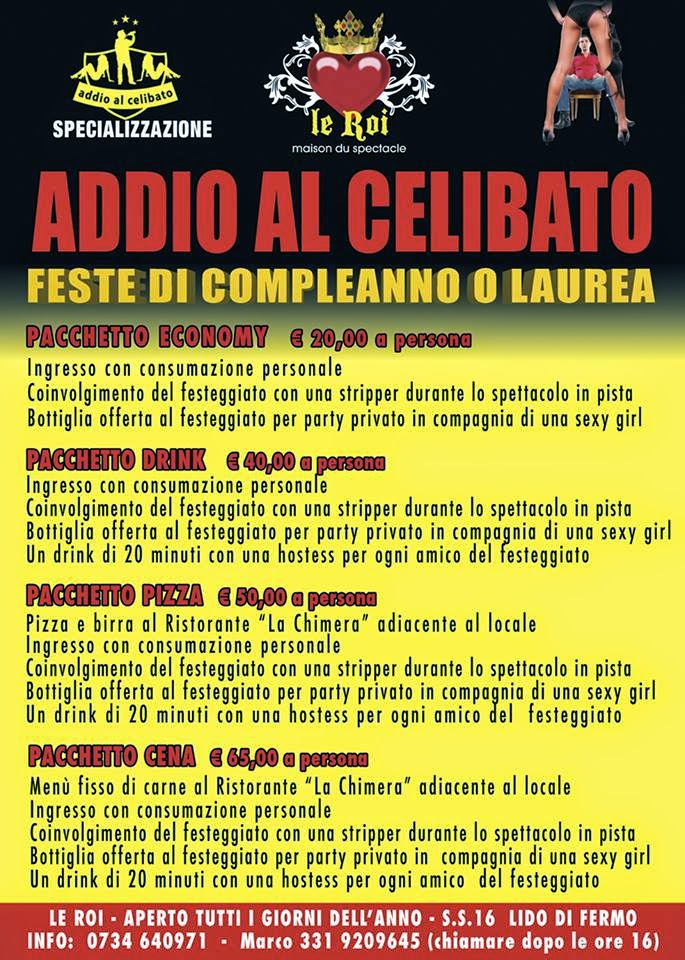 ADDIO AL CELIBATO MARCHE ADDIO AL CELIBATO MARCHE