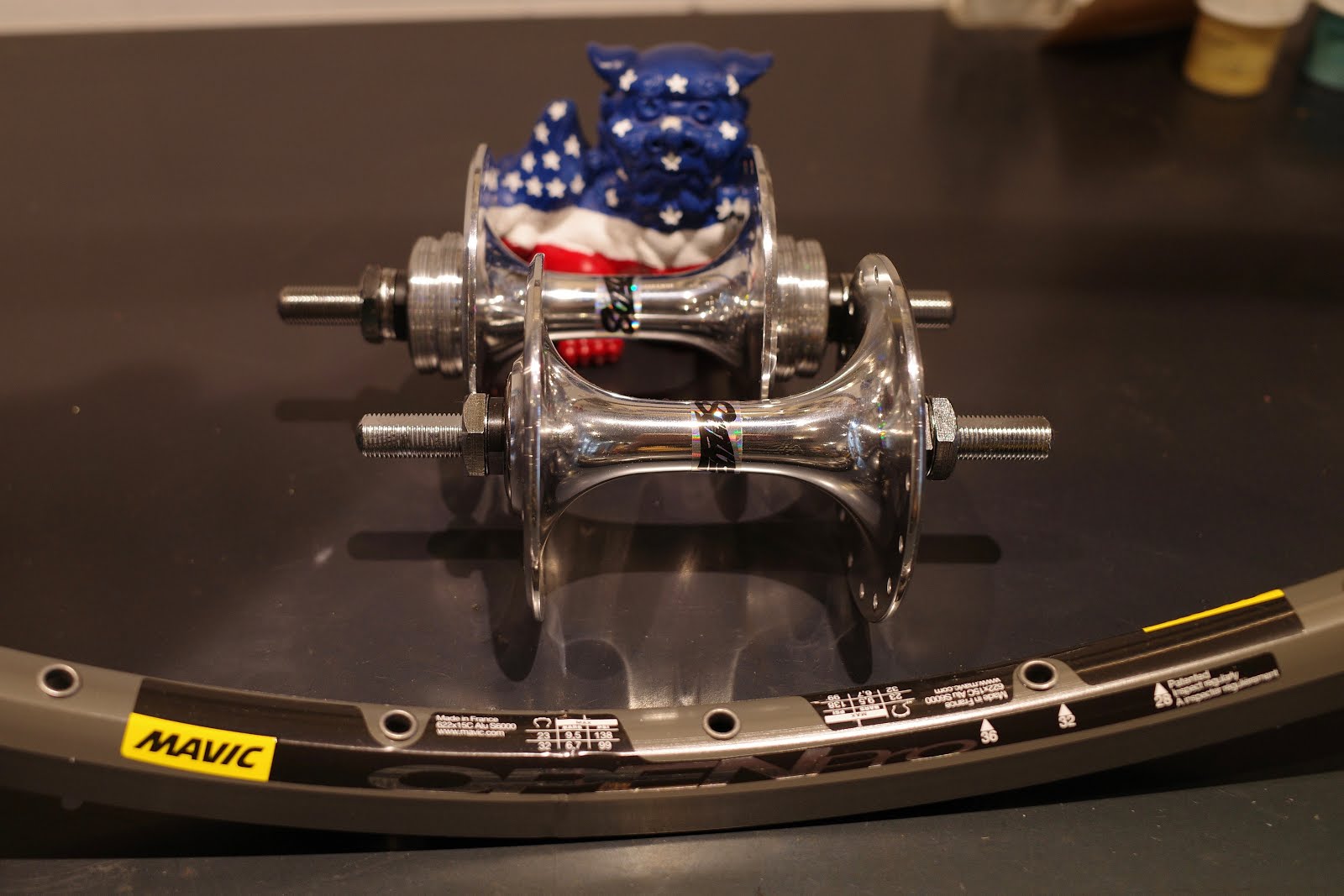 競輪 完組ホイール後輪 SUZUE PROMAXハブ・アラヤGOLDリム 競輪