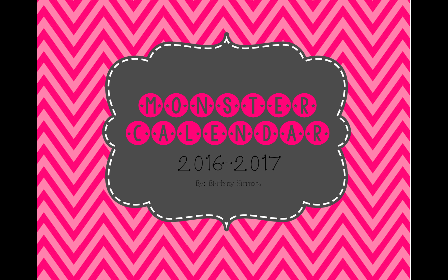 Calendar Freebie!! Krazy for Kindergarten