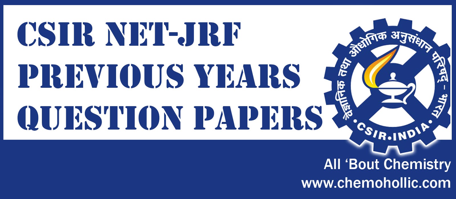 CSIR NETJRF Previous Years Question Papers with Answer Key All 'Bout