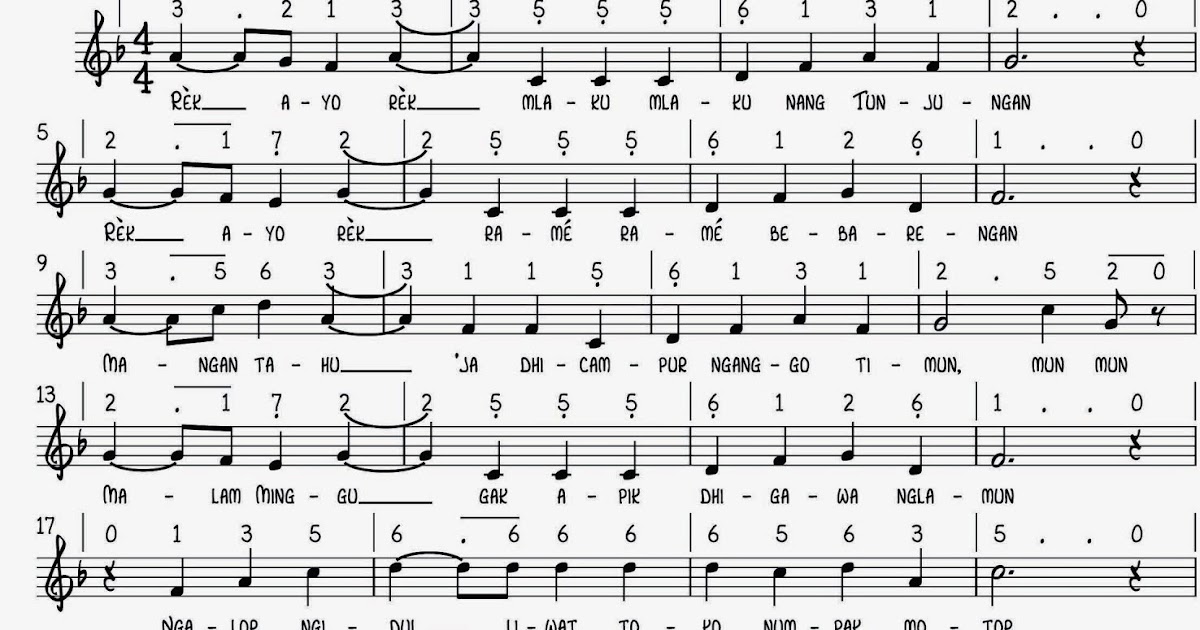 Lagu Daerah Rek Ayo Rek