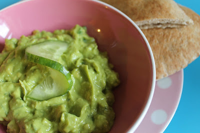 a bowl of guacziki dip