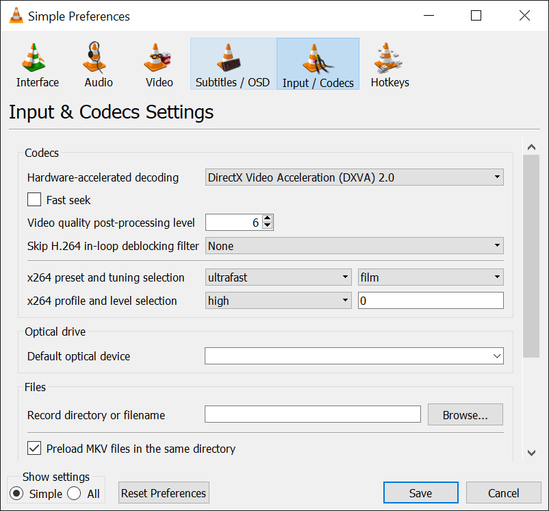 USE HARDWARE ACCELERATION FOR VIDEO PLAYBACK 4K HEVC 10bit GPU