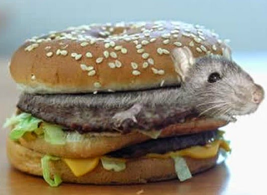 Hamburguesas McDonald's, carne de ratón