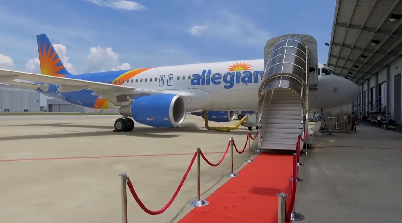 Air101 Allegiant's first US produced A320 joins the fleet.
