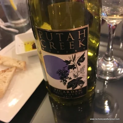 Putah Creek wine at Savory Cafe in Woodland, California