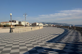 The beautiful Terrazza Mascagni is a feature of the  waterfront in modern Livorno