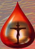 Lavados con la sangre de Jesucristo gota de sangre