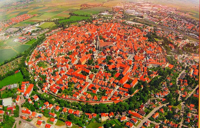 Nordlingen aeiral view - Germany