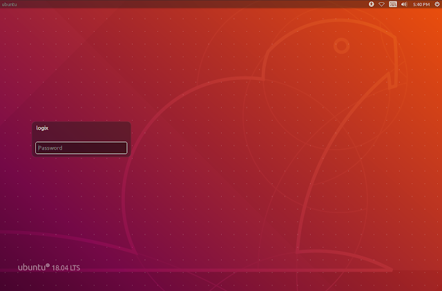 Ubuntu 18.04 Unity LightDM Login screen