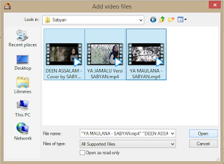 Proses menambahkan video aplikasi burning video agar bisa diputar di dvd player