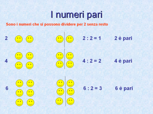 Numeri Pari Da 1 A 100 didattica matematica scuola primaria: Numeri pari e dispari - classe