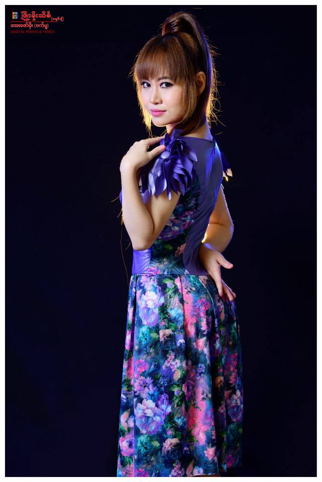 Myanmar Facebook Celebrity and Writer Shwe Yay Htin Htin Sunday Journal Cover Photoshoot 