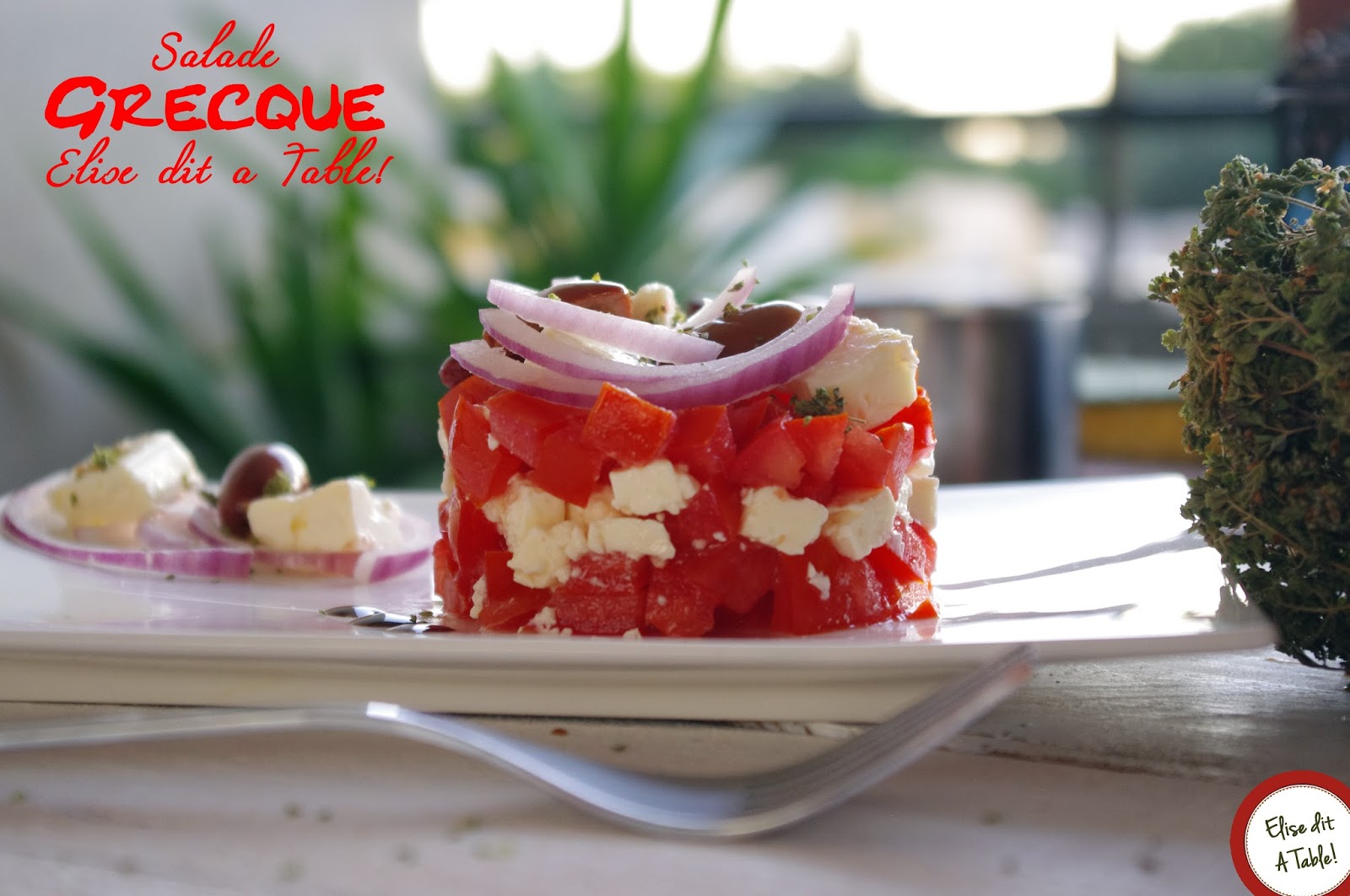 recette Salade tomate feta à la greque