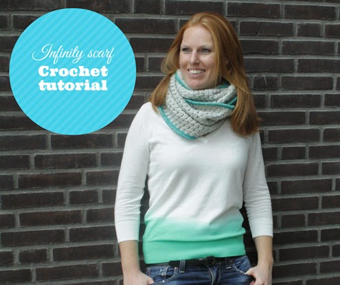 Bobble stitch infinity scarf - Crochet Tutorial