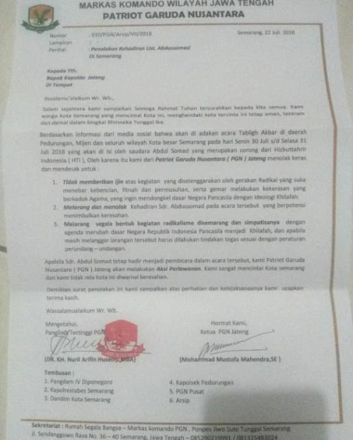 Contoh Surat Mandat Partai Perindo
