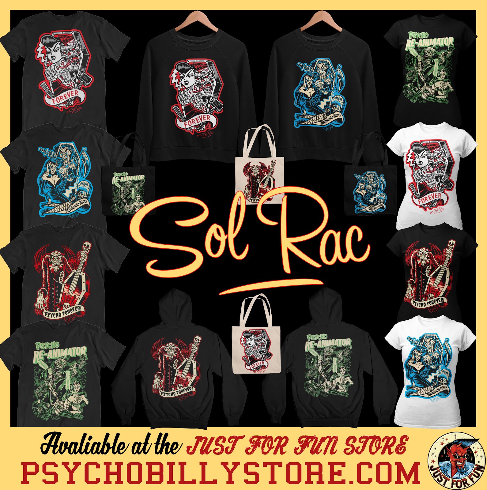 Sol Rac "Wild Rockin Artwork" Just for Fun Store !