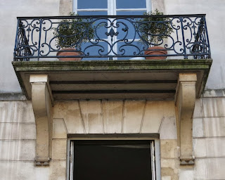 Balcon du 13 quai d'Anjou à Paris