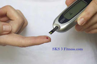 A man checking his Sugar level in blood for Diabetes Yoga for Men