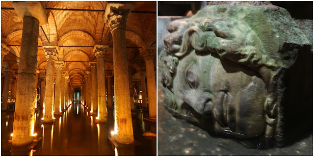 Basilica Cistern was built to provide water for the city of Istanbul during the reign of Emperor Justinian I in the 6th century CE in Sultanahmet, Istanbul, Turkey Basilica Cistern was built to provide water for the city of Istanbul during the reign of Emperor Justinian I in the 6th century CE in Sultanahmet, Istanbul, Turkey