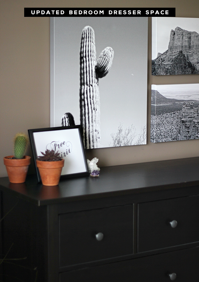Our Updated Bedroom Dresser Space + a $100 Snapfish Giveaway from Bubby and Bean
