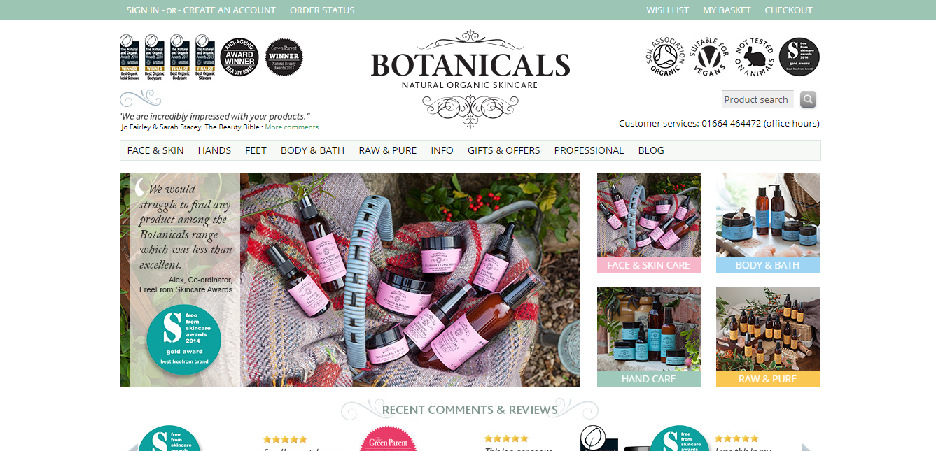 Botanicals Natural Organic Skincare