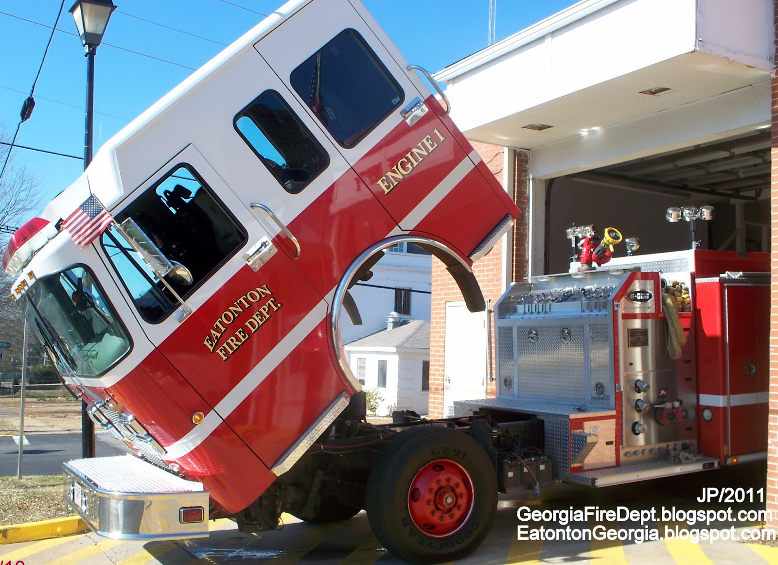 Fire Dept. Trucks GA. FL. AL. Rescue Station Firemen Volunteer