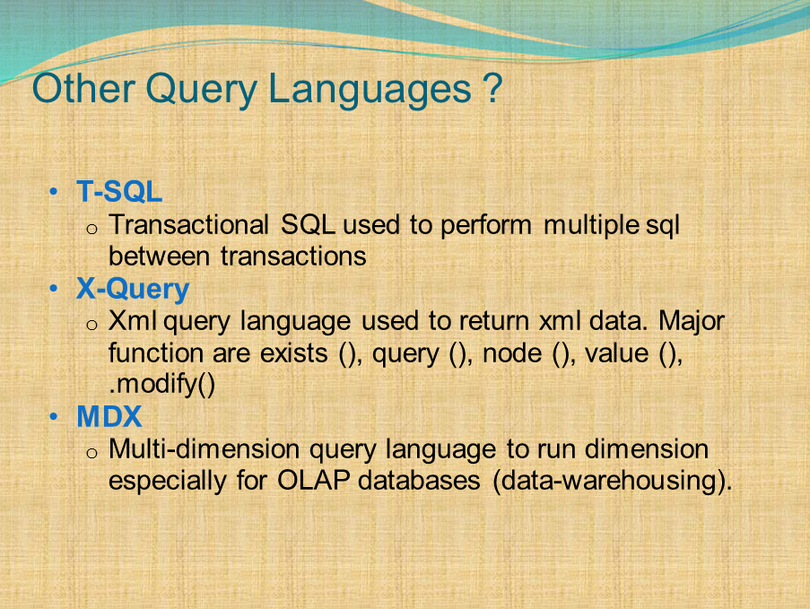 Sql Server knowledge sharing blog: Presentation -- Introduction to ...