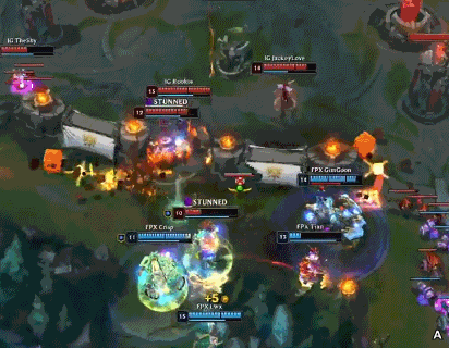 FPX 게임을 끝내는 마지막 한타.gif | 인스티즈