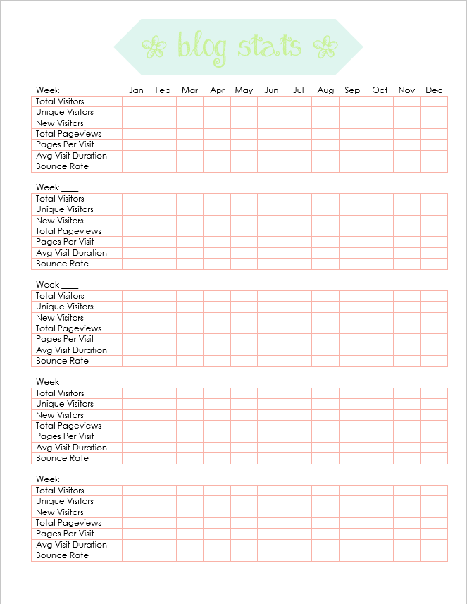 Let's Craft Something!: Freebie Friday: Blog Planner!