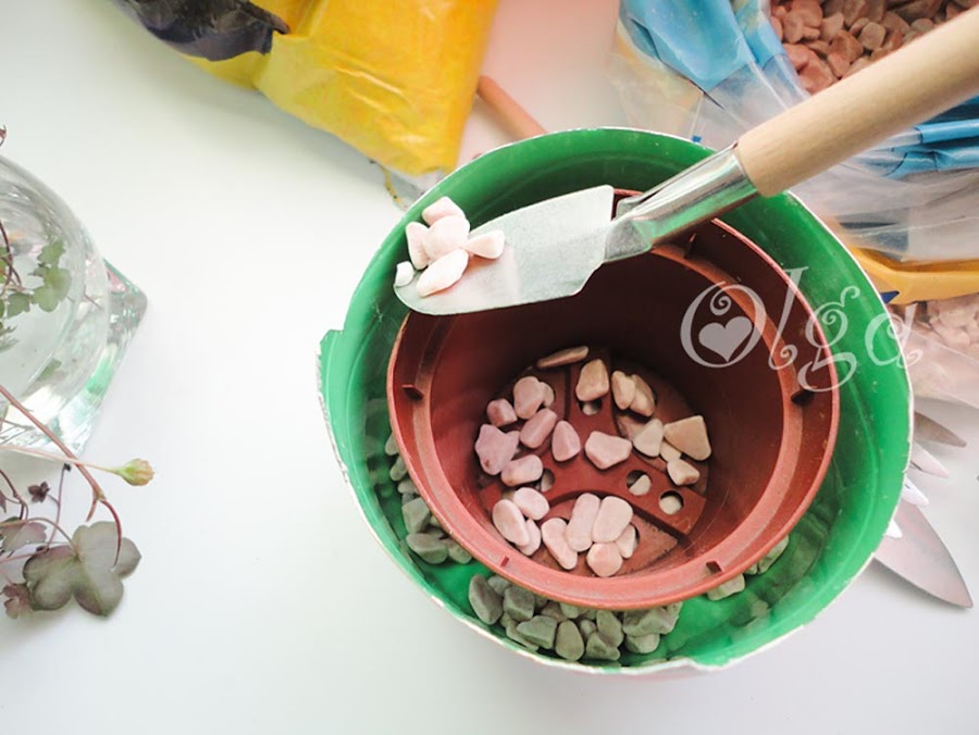 maceta gato - flower cat - pintura pizarra chalk paint 