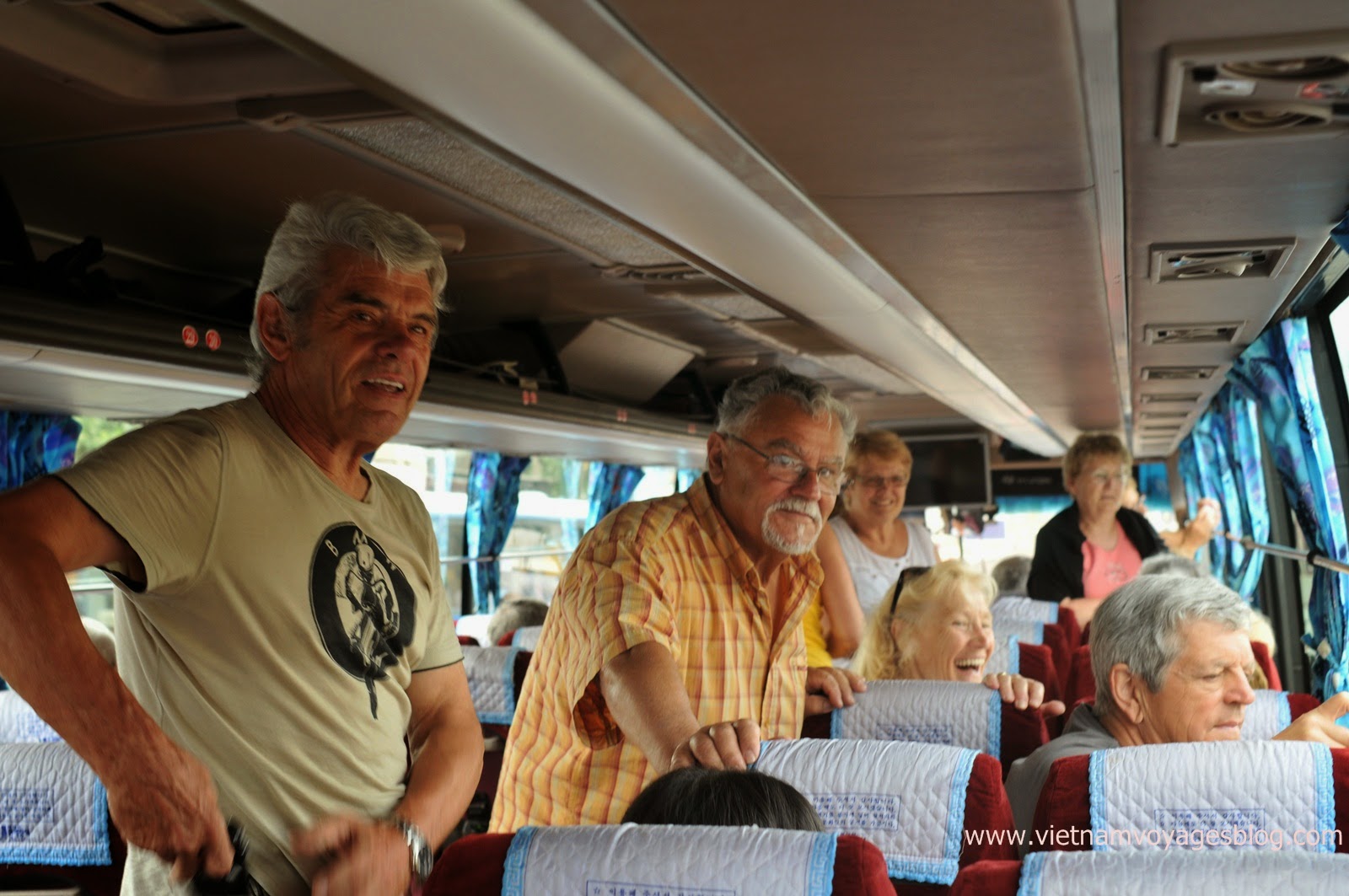 Groupe de Mr Gilles au delta du Mékong 2014 avec Vietventures Voyages