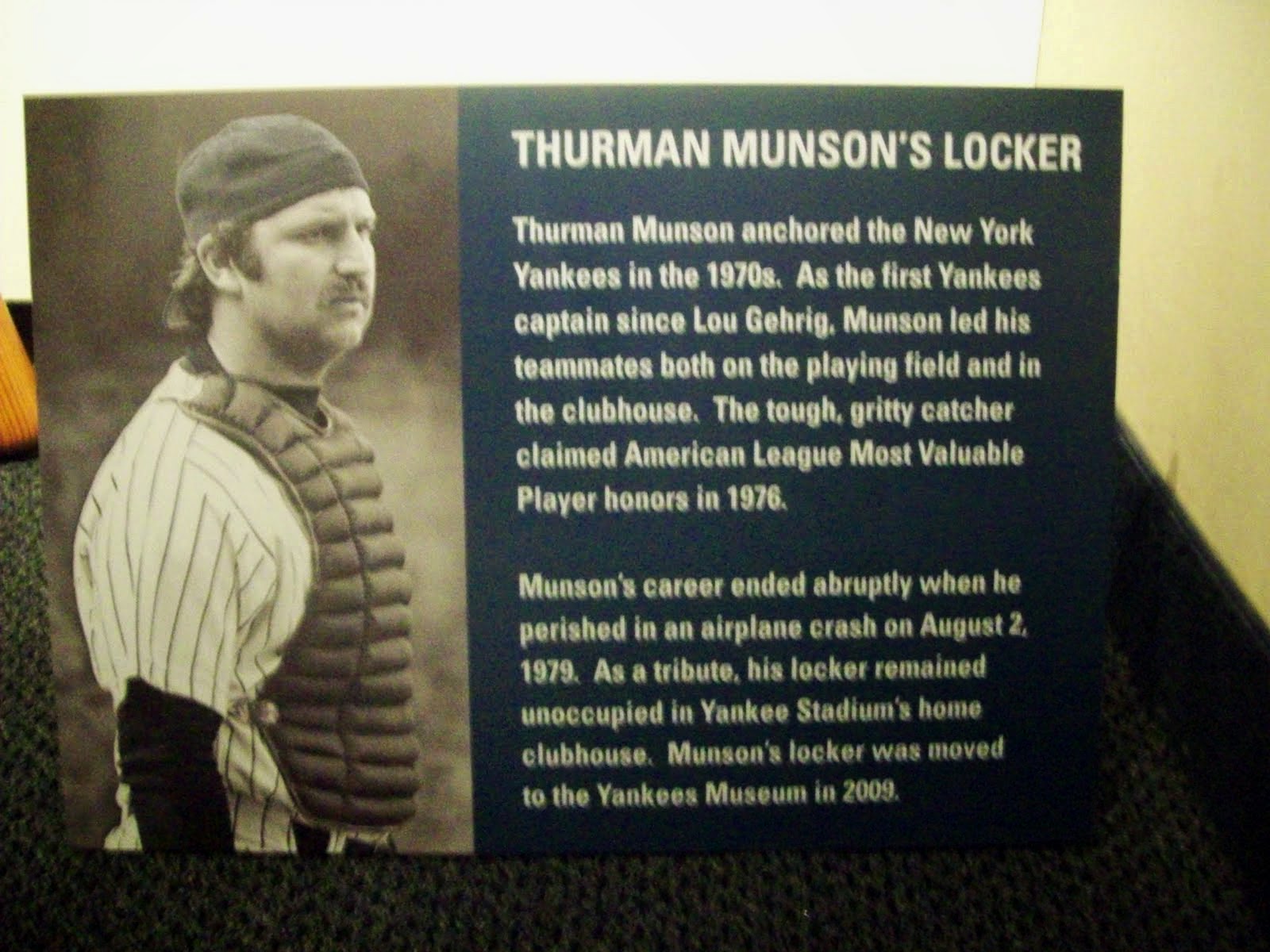 Thurman Munson's locker