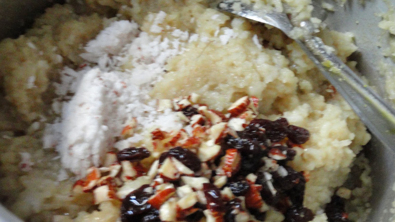 Add grated coconut,Tempered items to the rice and mix well.