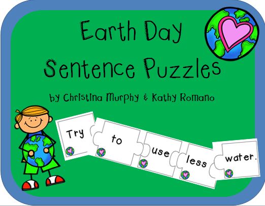http://www.teacherspayteachers.com/Product/Earth-Day-Sentence-Puzzles-635167