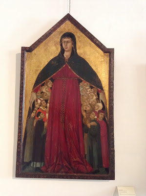 Pinacoteca di Siena: Madonna della Misericordia di Simone Martini