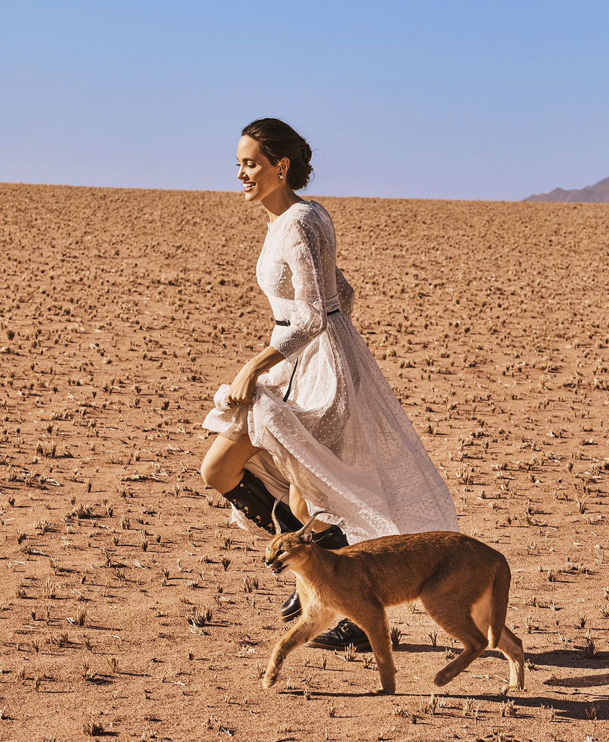Smile: Angelina Jolie in Harper's Bazaar US November 2017 by Alexi