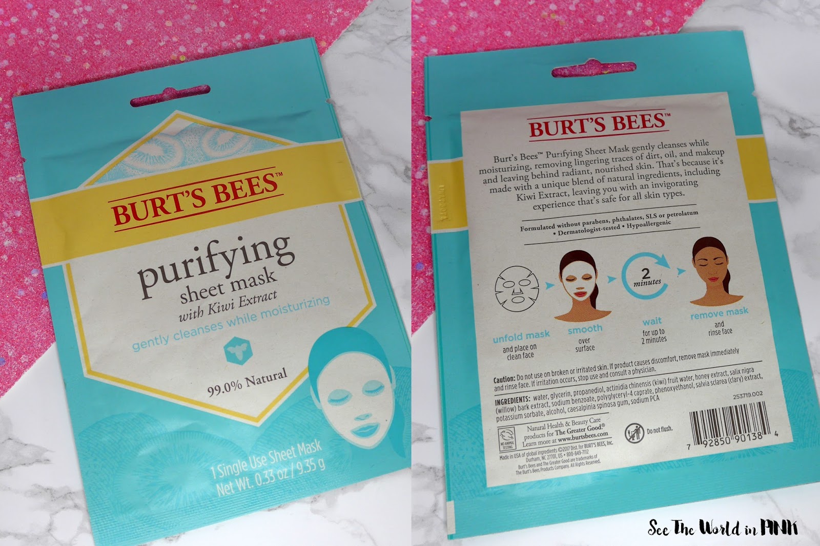 Mask Wednesday - Burt's Bees Face, Eye and Lip Masks Review 