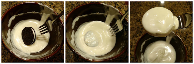 White Chocolate Dipped Oreos--a quick and easy treat to make for any occasion!
