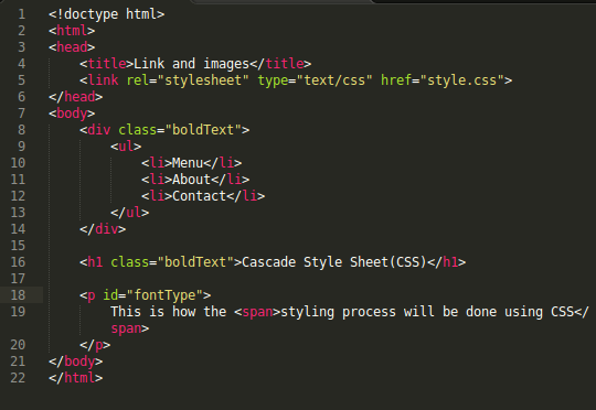 Selecting HTML elements in CSS