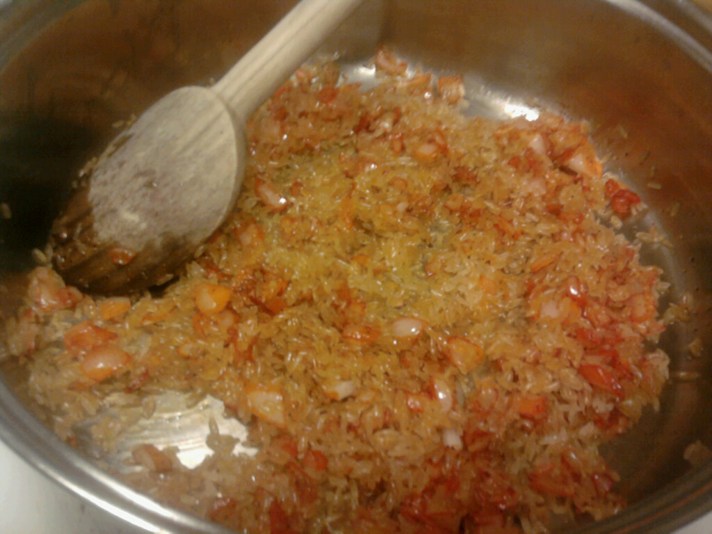 Edible Love Pea and Bean Jag (seasoned rice)