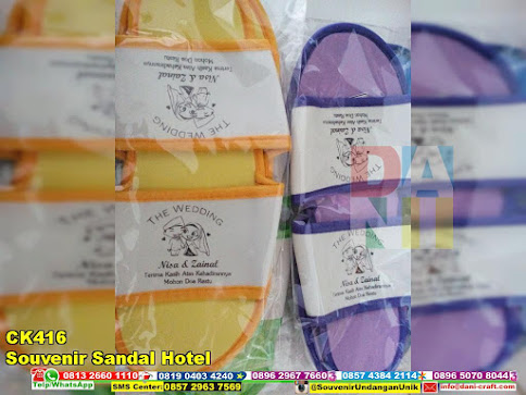 jual Souvenir Sandal Hotel