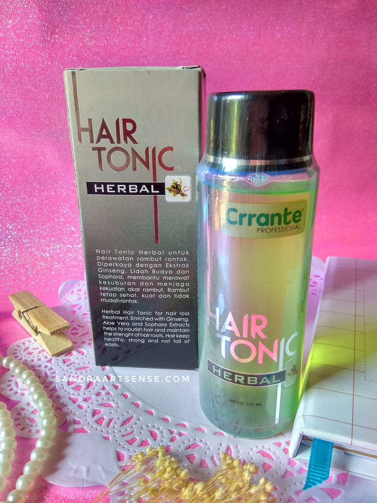 Sandraartsense.com: [REVIEW] Crrante Hair Tonic Herbal, Untuk Mengatasi