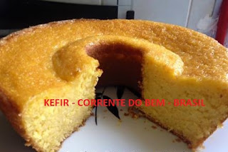 BOLO DE MILHO COM IOGURTE DE KEFIR BOLO DE MILHO COM IOGURTE DE KEFIR