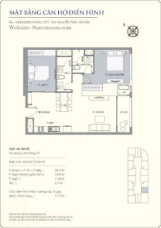 Chung cư Royal city 69m2, 72m2, 82m2