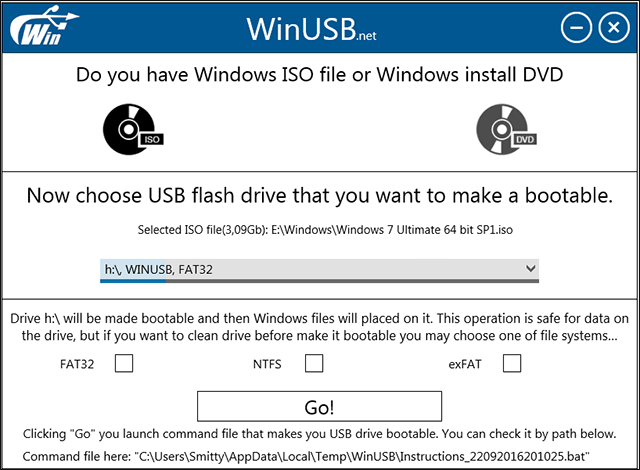 برنامج  الشهير في حرق نسخ الويندوس على الفلاشه WinUSB 3_screen