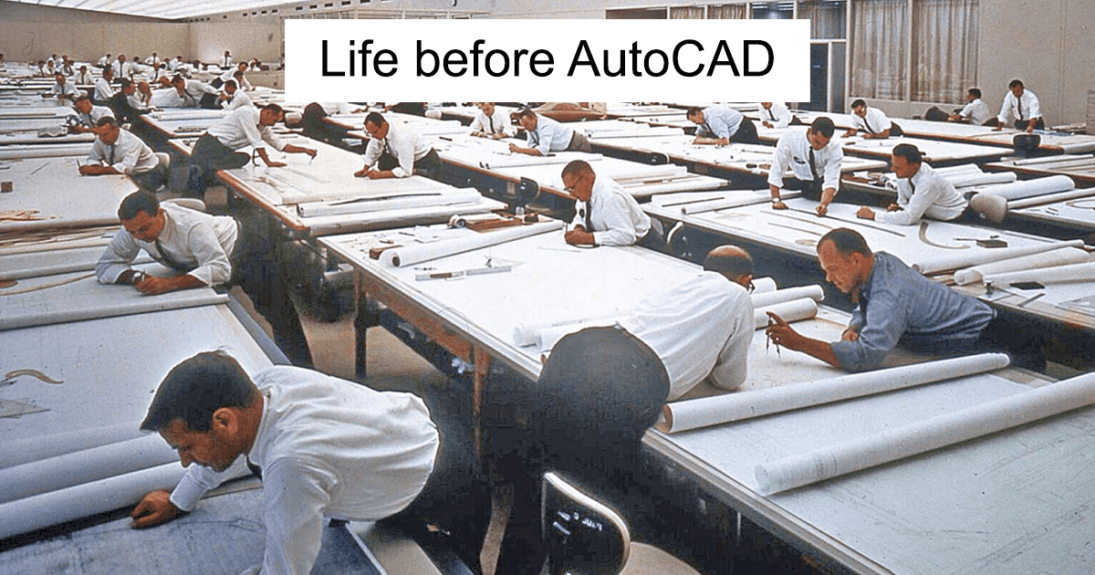 19 Stunning Vintage Pictures That Depict How People Used To Work Before AutoCAD Existed