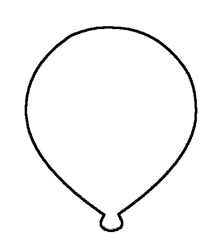 clipart balloon outline - photo #21