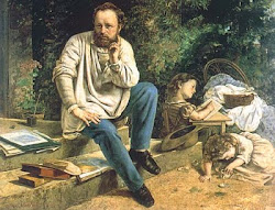 Proudhon e seus filhos, por Gustave Courbet (1865)