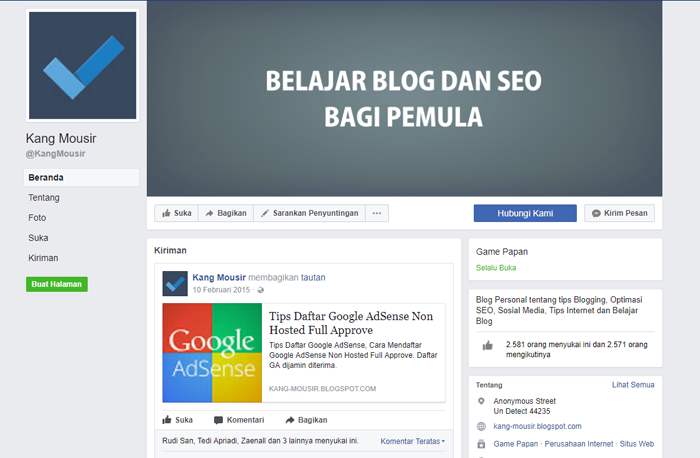 Tampilan Baru Fans Page Facebook 2014 Tampilan Baru Fans Page Facebook 2014